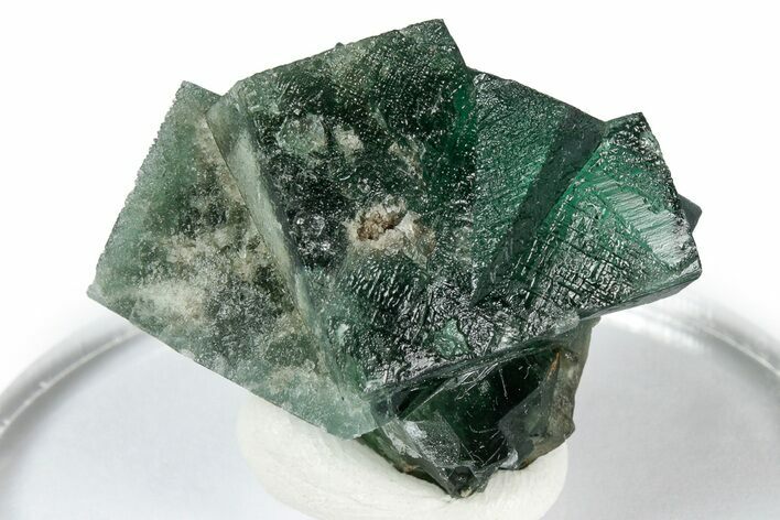 Fluorescent Green Fluorite Twins - Diana Maria Mine, England #337482